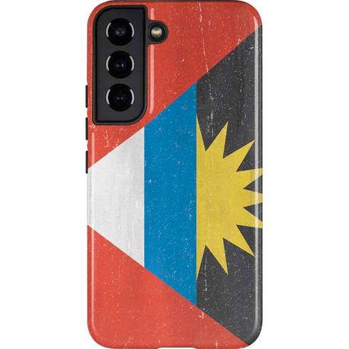 Antigua and Barbuda Flag Distressed Galaxy S22 Pro Case